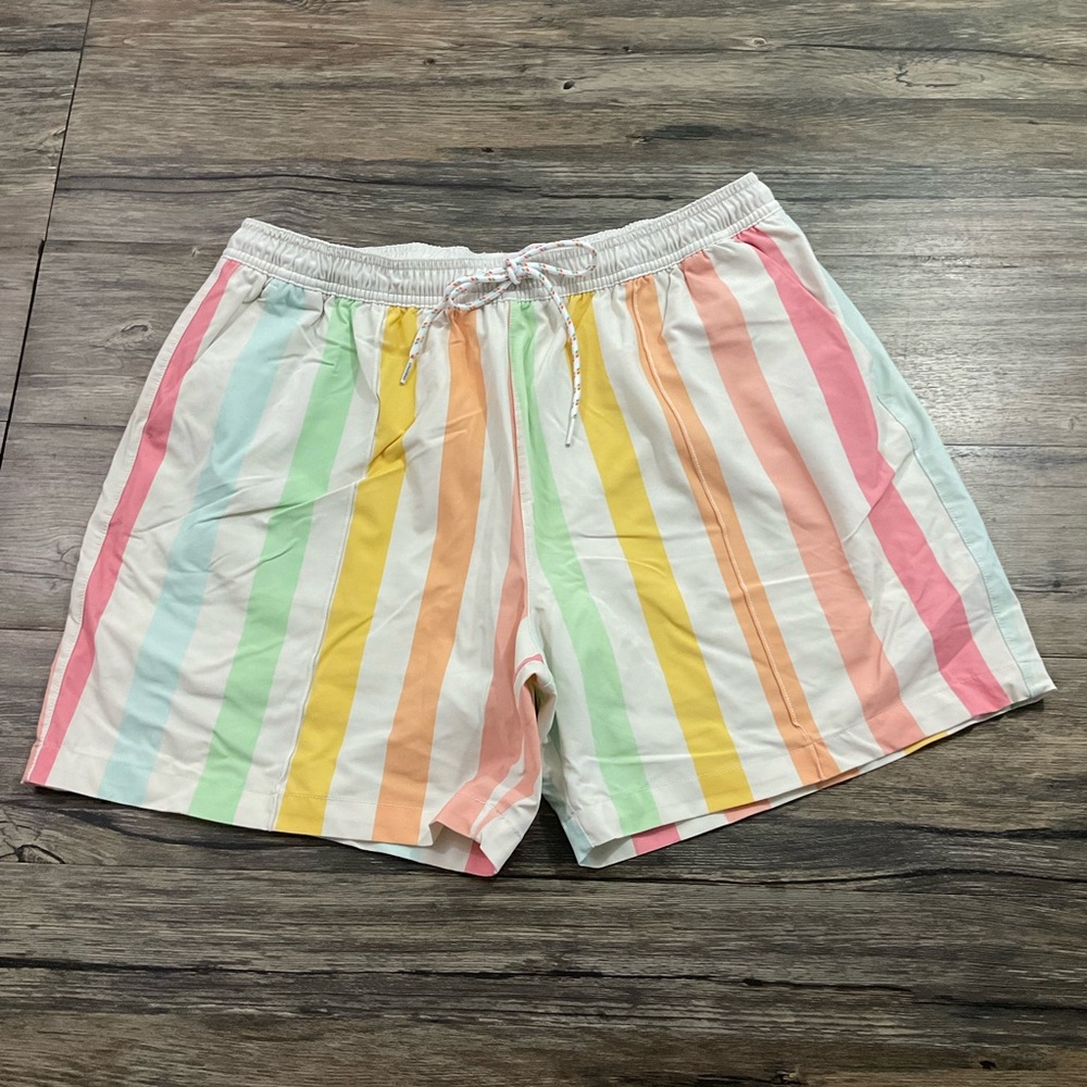 Chubbies 5.5" Striped Swim Trunks Men's Sz XXL